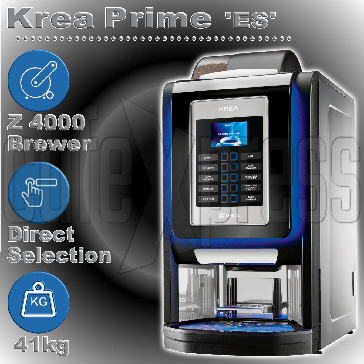 Krea necta coffee machine shop